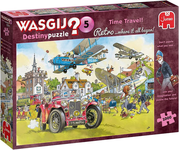 Jumbo Wasgij Retro Destiny 5 - Time Travel! Unique 1,000 Piece Jigsaw Puzzles for Adults