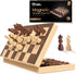 Chess Armory 15 Inch Magnetic Wooden Chess Set, Board Game for Adults & Kids with Extra Queen Pieces & Storage Box