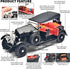 RZAPE 1/24 3-12Black Model Car Kits Adults and Boys Diecast Cars Phantom Generation Vintage Car Collectibles,Die Cast