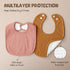 Muslin Baby Bibs – Soft Cotton Drool Bibs for Unisex Boys and Girls, Ideal for Teething and Drooling