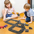 Set 50 3+ Playmags Magnetic Tiles Road - Pcs STEM Educational Construction Toy Car Track, Building Blocks Magnet Toys