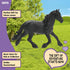 6" 5+ Schleich HORSE CLUB - Frisian Stallion - Hand-Painted Collectable, Realistic Toy Horse Figurine for Girls
