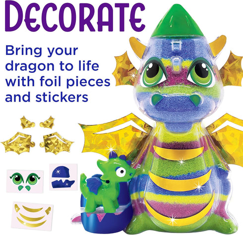 6+) Creativity for Kids Sand Art Kit for Kids: Dragon - Arts and Crafts for Kids, Small Spring Crafts (Ages