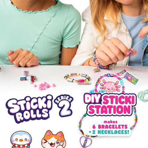 320 6 2 1000 2) Sky Castle STICKI Rolls Sticki Station - The Original Wearable Shareable Sticker Jewelry Kit | Includes
