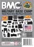 BMC Classic Marx Military Base Camp, 44pc Plastic Army Men Playset Accessories