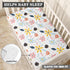 Streeyiu 52x28x8 Floral Baby Crib Sheets for Boys Girls Colorful Flowers Fitted Crib Sheet for Standard Crib