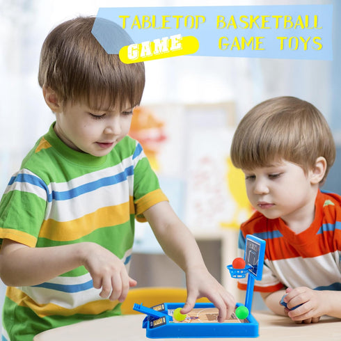 8 Pack Mini Basketball Game - Tabletop Basketball Toys for Kids, Girls Party Favors, Classroom Prizes, 2 Colors