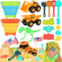 HUITEM Beach Sand Toys for Kids, 29PCS Sandbox Toys with 2 Collapsible
