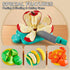 85Pc Sets 2 Kidsciety Pretend Play Food for Kids Kitchen, Cutting toy food with Baskets, Play Kitchen Accessories