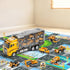 NIPLOOOW Set 3-5, 3-8 Toddler Boys Construction Truck Vehicle Toy with Play Mat and Die-Cast Toy Car, Transport Carrier