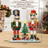 FunBuild Set 2 (797PCS) Christmas Nutcracker Building with Light - Soldiers, Light-Up Christmas Tree, Wreath, Snowman