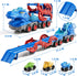 10 1 3-5 4-8, 9 3 4 5 6 7 8 in Dinosaur Truck Toys for Kids Toddlers Boys Dino Carrier Truck with Foldable Track