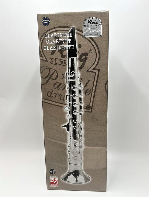 3+ My First Toy Clarinet for Kids in Silver Finish with Standard Keys is a Great Learning Kid Toy Instrument