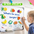 35 PCS Fruit & Vegetable Magnets, Adorable Magnetic Fruits Veggies Thick Foam Fridge Magnets Cute Educational Learning