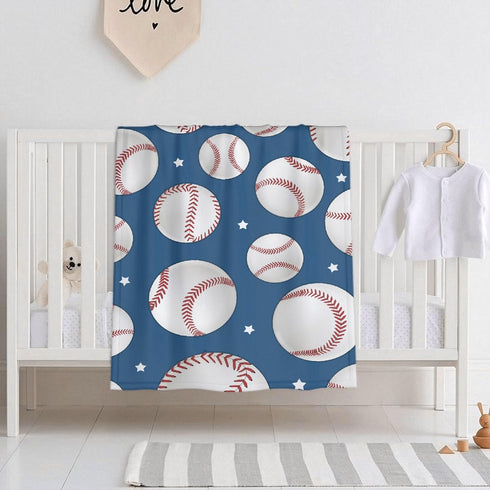 Baseball Stars Baby Blanket, Gifts for Boys, Girls, Infant, Newborn, 40"x30"