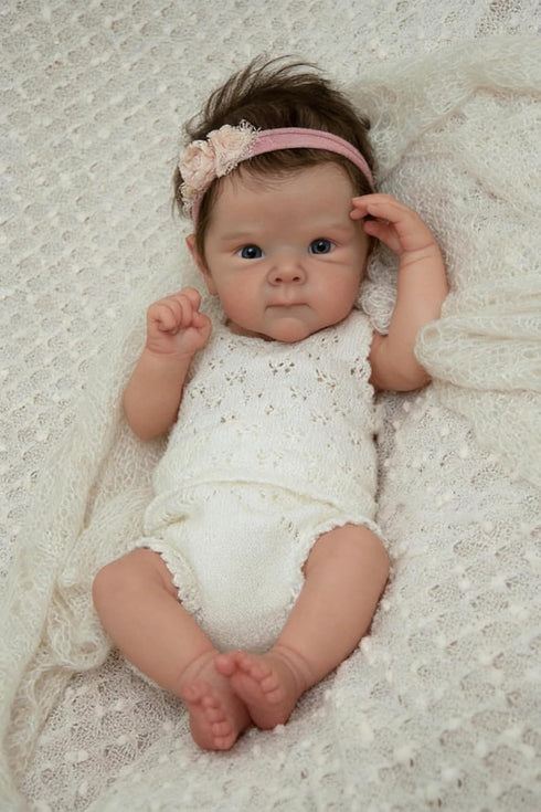 Anano Re-Born Baby Doll Full Body Soft Silicone Vinyl Babies Look Like Realistic Reborn Baby Girl Real Life Baby Dolls