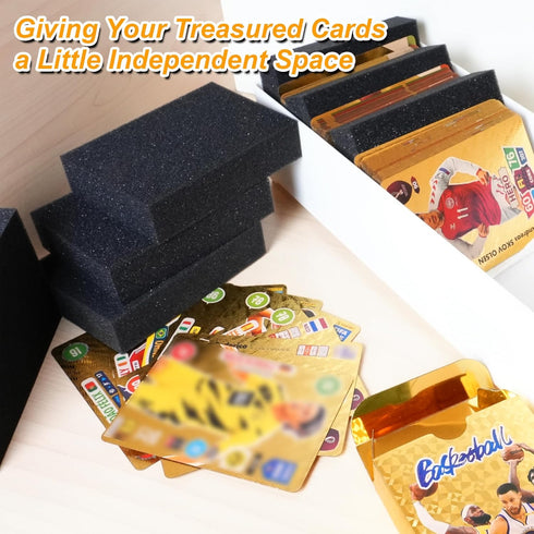 Foam Card Dividers - 24 PCS for Storage Boxes, Multifunction Foam Dividers for Trading Cards, Crafts