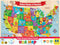 MasterPieces 44 Piece USA Map Wood Jigsaw Puzzle for Kids - 16.5"x11.8"