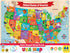 MasterPieces 44 Piece USA Map Wood Jigsaw Puzzle for Kids - 16.5"x11.8"