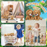 VercanMonth 12 Set 6 Inches Pieces Lion Plush Cuddly Lion Stuffed Animal Soft Cuddly Plushie for Boys Girls Birthday