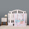 CribMATE Pink Embroidery Deer Nursery Crib Bedding Set for Girl -3 Pieces Baby