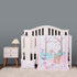 CribMATE Pink Embroidery Deer Nursery Crib Bedding Set for Girl -3 Pieces Baby