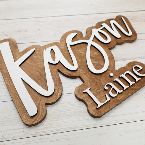 Wooden Name Signs for Nursery, Baby Name Sign, Name Signs for Kids Room, Custom Plaque, Nursery Wall Art, (Quinn
