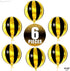 KatchOn Big 22 Inch Black and Gold Balloons, Pack of 6 for New Years Decorations 2025, Disco Party Decor