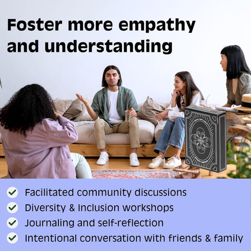 Human Rights Edition! Adult & Close Friends Conversation Cards - 52 Questions for Critical Thinking and Understanding