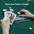 CONTINUE 47 x 47 Inch Anti-Slip Rubber Poker Table Mat for 8 Players with Carrying Bag for Texas Hold'em, Blackjack,