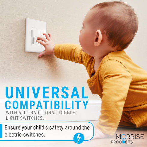 Child Safety Garbage Disposal Light Switch Lock - Guard Children with Push and Slide Switch