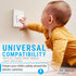 Child Safety Garbage Disposal Light Switch Lock - Guard Children with Push and Slide Switch