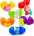 6 JOYIN Pcs Pre-Filled Easter Eggs with Light-up Floating Bath Toys for Kids Toddler Eggs Hunt, Basket