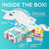Unicorn 47 Inches Kids Punching Bag, Filled with Sand, Party Bop Bag, Ring Toss with 3 Inflatable Rings