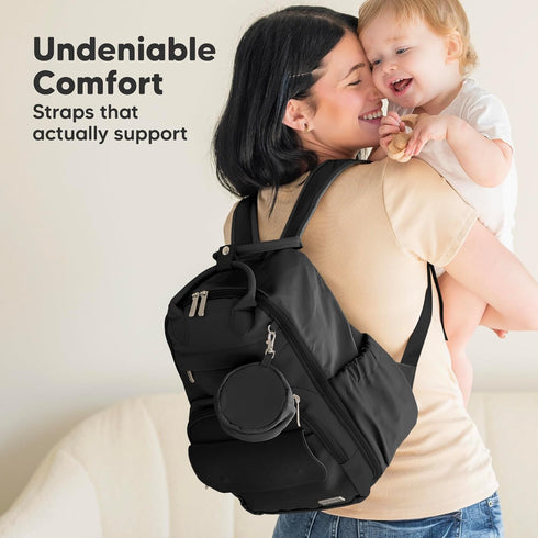 Backpack Packs, 12L KeaBabies Diaper Bag - Small Multifunctional Travel Diaper Back Maternity Baby Changing Bags