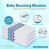 100% Cozy, 30x40 (12 Pack) Elaine Karen Flannel Unisex Hospital Receiving Nursing Blankets - Cotton, Unisex, Newborn