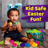 stargo 50 Pack 3.2 Set - Plastic Easter Eggs Empty Large Plastic Eggs Fillable for Easter Egg Hunt, Easter Egg Basket