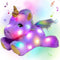 Cuteoy Glowing LED Light-up Purple Unicorn Nightlight Toys Musical Plush Stuffed Animal