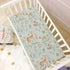 Burbuja 27 39 Fitted Crib Sheet for Girls and Boys, Woodland Fawn Soft Breathable Crib Sheet for Standard Crib