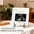 Ivory White Family of Three Pregnancy Announcement, New Member Coming Soon, Ultrasound Frame Keepsake Box, Baby Birth