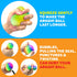 Power Your Fun Arggh Rainbow Giant Stress Balls for Adults, 3.75 Inch Large Stress Balls for Kids, Fidget Toy