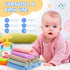 100 Pack 10 10 Inch Handepo Baby Washcloths Bulk x Microfiber Coral Fleece Baby Face Towels Absorbent and Soft Wash
