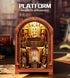 Spilay DIY Dollhouse Kit Miniature Booknook Kit, House Model Build Bookshelf,with LED Light and Dust Coverfor Adults