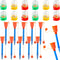24 Pack Mini Basketball Game Party Favor, Includes 12 Mini Basketball Hoop Finger Games and 12 Basketball Hoop Pens