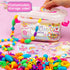 Just My Style Make & Believe Unicorn Pop Beads, 500+ Snap-Together DIY Bead Kit for Girls, Great Travel Activity