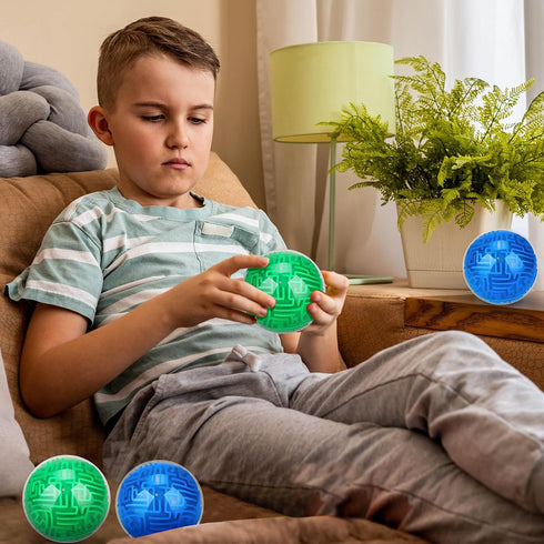 Sumind 4 Pcs 3D Puzzle Maze Ball, Magic Brain Teasers Games for Adults Teens Hard Challenges