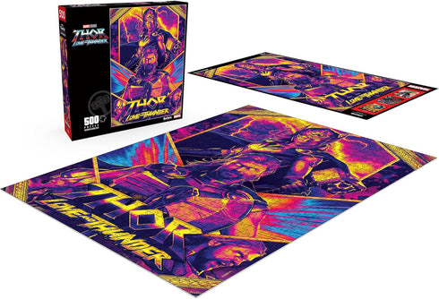 Buffalo Games - Marvel - Thor Love and Thunder - 500 Piece Jigsaw Puzzle for Adults, Perfect for Game Nights