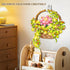 PoseablePals Set Day691PCS Flower Bouquet Building with LED Light, Flowers Basket Bonsai Botanical Collection Building