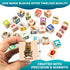 Quokka Montessori Wooden Blocks, 35 Realistic ABC Learning Baby Blocks for Toddlers 1-3, Stacking Alphabet Wood Toys