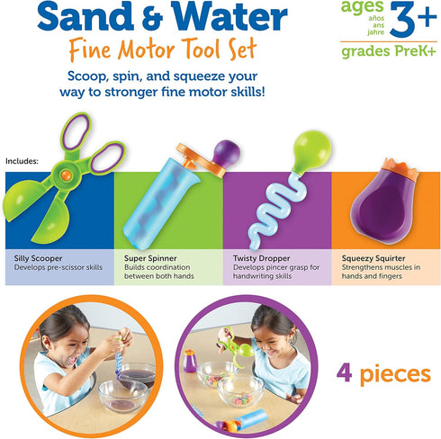 Learning Resources Sand & Water Fine Motor Set - Fidget Toys, Toddler Daycare Essentials for Kids